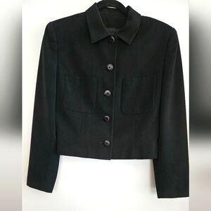 Votre Nom Womens Size 1 Paris Black Jacket Button Up Vintage